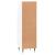 Dulap de baie, alb extralucios, 30x30x100 cm, lemn prelucrat GartenMobel Dekor