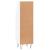 Dulap de baie, alb extralucios, 30x30x100 cm, lemn prelucrat GartenMobel Dekor