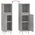 Dulap de baie, gri beton, 30x30x100 cm, lemn prelucrat GartenMobel Dekor