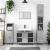 Dulap de baie, gri beton, 30x30x100 cm, lemn prelucrat GartenMobel Dekor