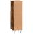 Dulap de baie, stejar afumat, 30x30x100 cm, lemn prelucrat GartenMobel Dekor