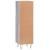Dulap de baie, gri sonoma, 30x30x100 cm, lemn prelucrat GartenMobel Dekor