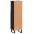Dulap de baie, negru, 30x30x100 cm, lemn prelucrat GartenMobel Dekor