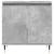 Dulap de baie, gri beton, 58x33x60 cm, lemn prelucrat GartenMobel Dekor