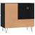 Dulap de baie, negru, 65x33x60 cm, lemn prelucrat GartenMobel Dekor