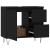 Dulap de baie, negru, 65x33x60 cm, lemn prelucrat GartenMobel Dekor