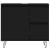 Dulap de baie, negru, 65x33x60 cm, lemn prelucrat GartenMobel Dekor