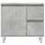 Dulap de baie, gri beton, 65x33x60 cm, lemn prelucrat GartenMobel Dekor