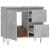 Dulap de baie, gri beton, 65x33x60 cm, lemn prelucrat GartenMobel Dekor