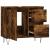 Dulap de baie, stejar afumat, 65x33x60 cm, lemn prelucrat GartenMobel Dekor