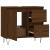 Dulap de baie, stejar maro, 65x33x60 cm, lemn prelucrat GartenMobel Dekor