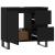 Dulap de baie, negru, 65x33x60 cm, lemn prelucrat GartenMobel Dekor
