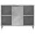Dulap pentru baie, gri beton, 80x33x60 cm, lemn compozit GartenMobel Dekor
