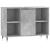 Dulap pentru baie, gri beton, 80x33x60 cm, lemn compozit GartenMobel Dekor