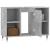 Dulap pentru baie, gri beton, 80x33x60 cm, lemn compozit GartenMobel Dekor