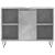 Dulap pentru baie, gri beton, 80x33x60 cm, lemn compozit GartenMobel Dekor