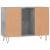 Dulap pentru baie, gri beton, 80x33x60 cm, lemn compozit GartenMobel Dekor