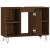 Dulap pentru baie, stejar maro, 80x33x60 cm, lemn compozit GartenMobel Dekor