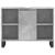 Dulap pentru baie, gri beton, 80x33x60 cm, lemn compozit GartenMobel Dekor