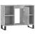 Dulap pentru baie, gri beton, 80x33x60 cm, lemn compozit GartenMobel Dekor