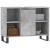 Dulap pentru baie, gri beton, 80x33x60 cm, lemn compozit GartenMobel Dekor
