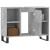 Dulap pentru baie, gri beton, 80x33x60 cm, lemn compozit GartenMobel Dekor