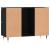 Dulap pentru baie, negru, 80x33x60 cm, lemn compozit GartenMobel Dekor