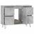 Dulap pentru baie, gri beton, 80x33x60 cm, lemn compozit GartenMobel Dekor
