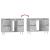 Dulap pentru baie, gri beton, 80x33x60 cm, lemn compozit GartenMobel Dekor
