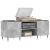 Dulap pentru discuri gri beton, 121x38x48 cm, lemn prelucrat GartenMobel Dekor