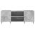 Dulap pentru discuri gri beton, 121x38x48 cm, lemn prelucrat GartenMobel Dekor