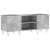 Dulap pentru discuri gri beton, 121x38x48 cm, lemn prelucrat GartenMobel Dekor