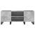 Dulap pentru discuri gri beton, 121x38x48 cm, lemn prelucrat GartenMobel Dekor