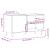 Dulap de discuri, alb, 85x38x48 cm, lemn prelucrat GartenMobel Dekor