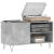 Dulap de discuri, gri beton, 85x38x48 cm, lemn prelucrat GartenMobel Dekor