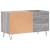 Dulap pentru discuri gri sonoma 85x38x48 cm lemn prelucrat GartenMobel Dekor