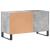 Dulap de discuri, gri beton, 85x38x48 cm, lemn prelucrat GartenMobel Dekor