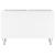 Dulap de discuri, alb, 74,5x38x48 cm, lemn prelucrat GartenMobel Dekor