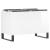Dulap pt discuri, alb extralucios 74,5x38x48 cm lemn prelucrat GartenMobel Dekor
