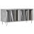 Dulap pentru discuri gri beton, 100x38x48 cm, lemn prelucrat GartenMobel Dekor