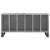 Dulap pentru discuri gri beton, 100x38x48 cm, lemn prelucrat GartenMobel Dekor