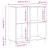 Dulap pentru discuri, alb, 84,5x38x89 cm, lemn compozit GartenMobel Dekor