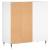 Dulap pentru discuri, alb, 84,5x38x89 cm, lemn compozit GartenMobel Dekor