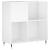 Dulap de discuri alb extralucios 84,5x38x89 cm lemn compozit GartenMobel Dekor