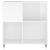 Dulap de discuri alb extralucios 84,5x38x89 cm lemn compozit GartenMobel Dekor