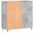 Dulap pentru discuri gri beton 84,5x38x89 cm lemn compozit GartenMobel Dekor