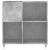 Dulap pentru discuri gri beton 84,5x38x89 cm lemn compozit GartenMobel Dekor