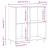 Dulap pentru discuri, alb, 84,5x38x89 cm, lemn compozit GartenMobel Dekor