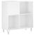 Dulap de discuri alb extralucios 84,5x38x89 cm lemn compozit GartenMobel Dekor