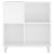 Dulap de discuri alb extralucios 84,5x38x89 cm lemn compozit GartenMobel Dekor